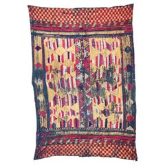 Antique Phulkari Wedding Shawl from Punjab, India, Early 20th Century