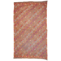 Vintage Phulkari Wedding Shawl from Punjab, India, Mid-20th Century