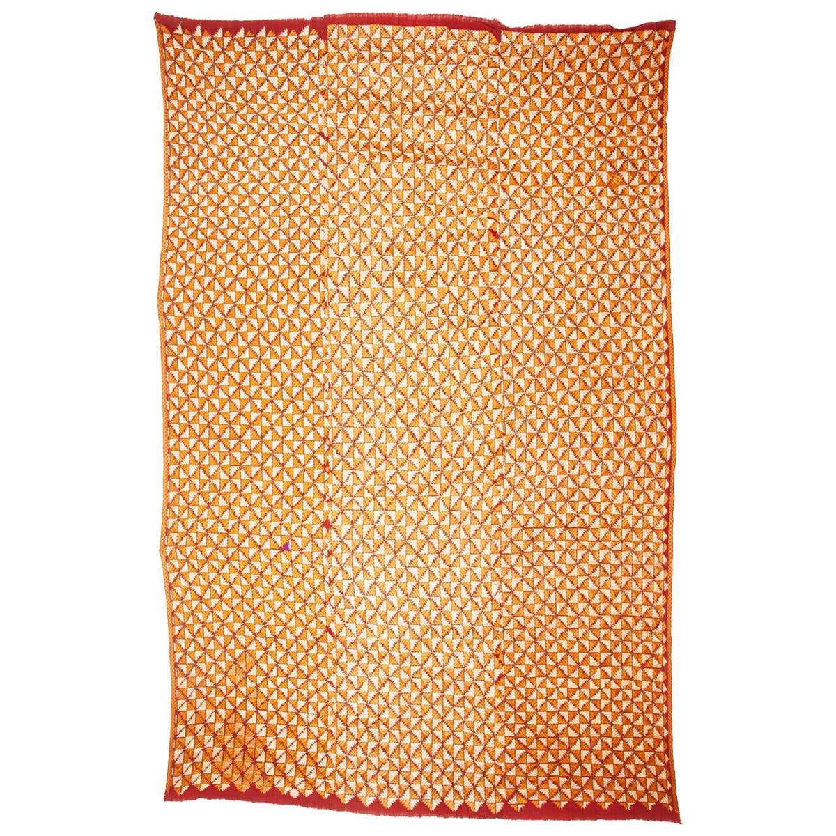 Phulkari Wedding Shawl, India, Early 20th Century at 1stDibs