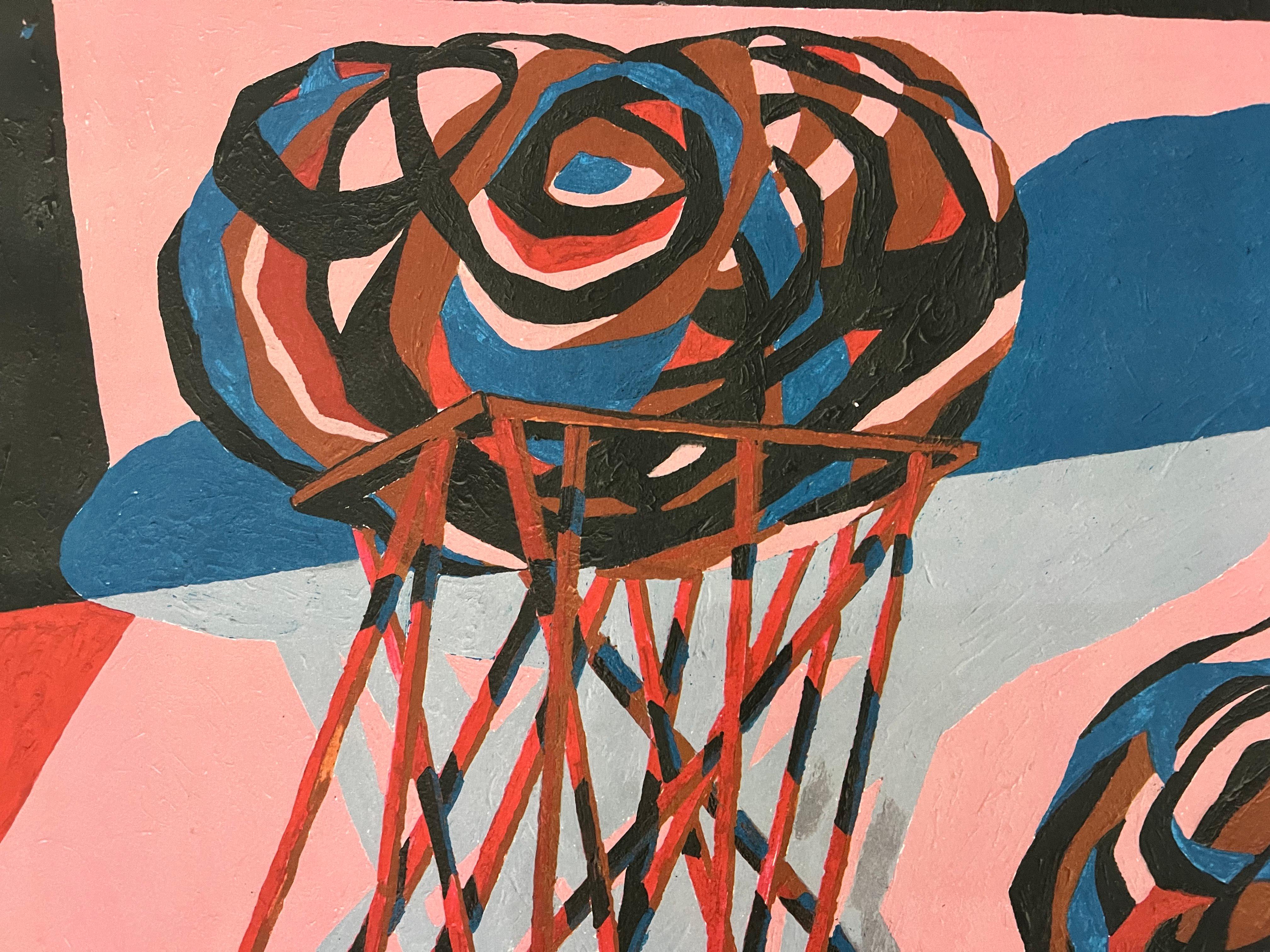 Cantos rodados - Landscape Print Rosa de Phyllida Barlow