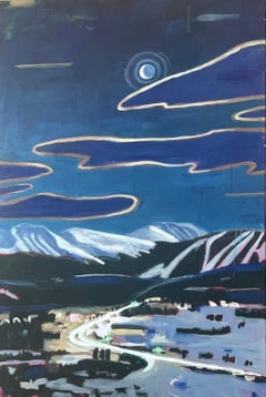 Winter Park Nocturne, Original Painting
