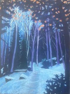 «Sendero de invierno», pintura original