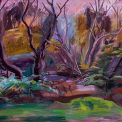 Autumnal Woodland by Phyllis Bray, British, 20th Century, oil painting