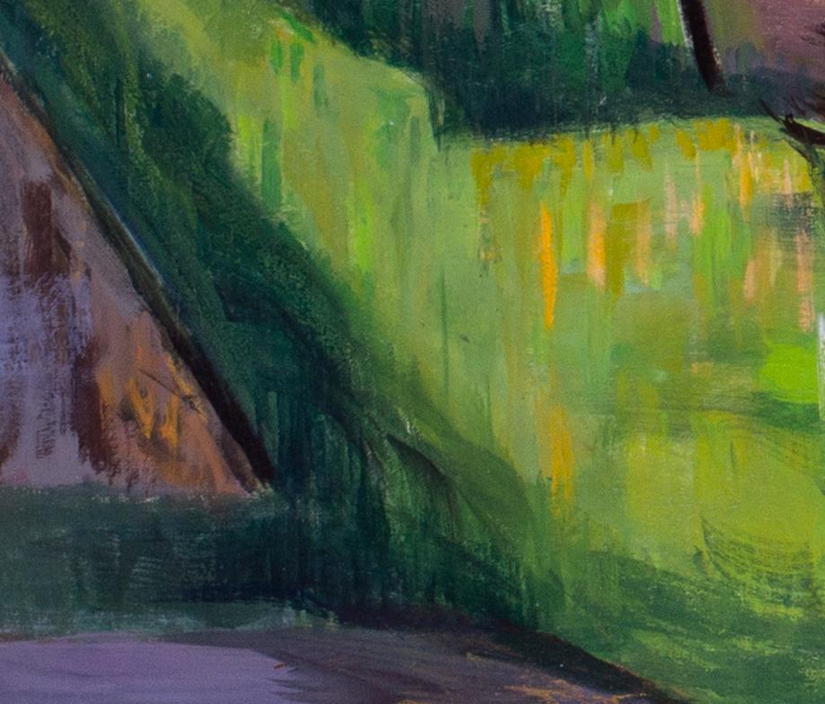 Paisaje lacustre de la artista británica de mediados del siglo XX Phyllis Bray en venta 5