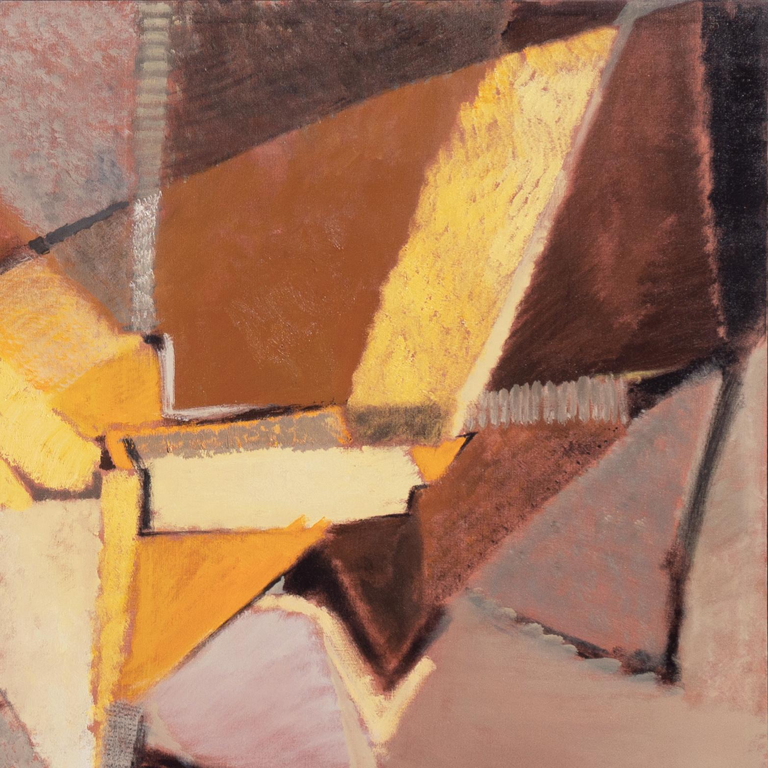 „Abstract in Saffron and Rose“, San Francisco, Bay Area Abstraction, SOMA, SFSFA im Angebot 1