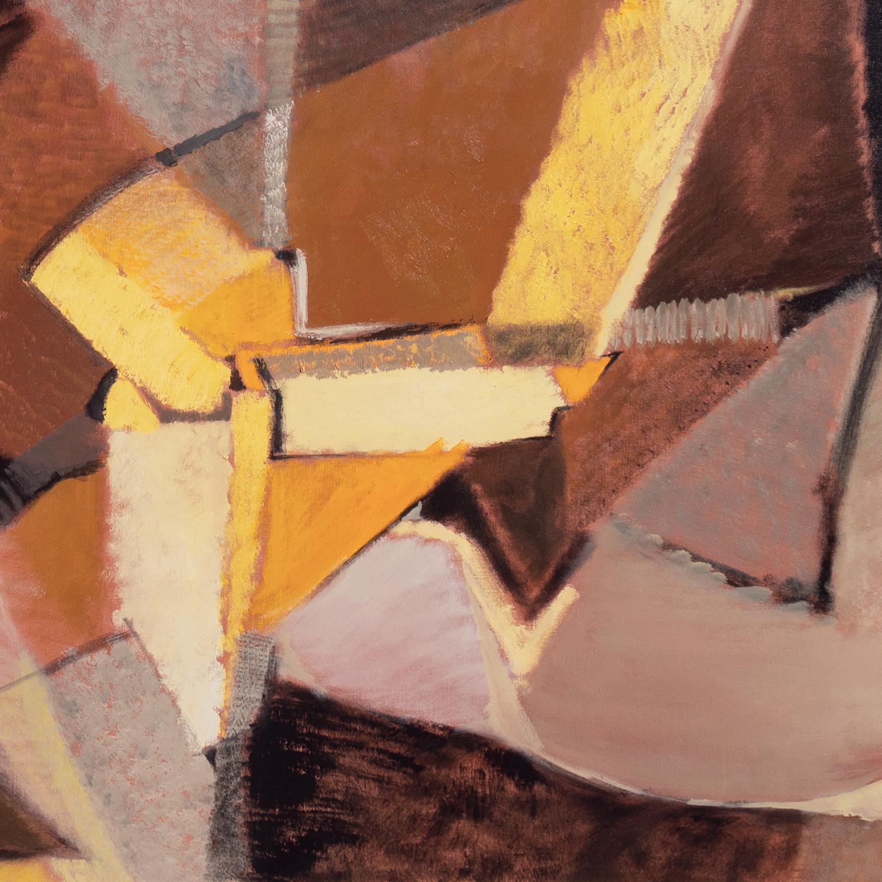 „Abstract in Saffron and Rose“, San Francisco, Bay Area Abstraction, SOMA, SFSFA im Angebot 2