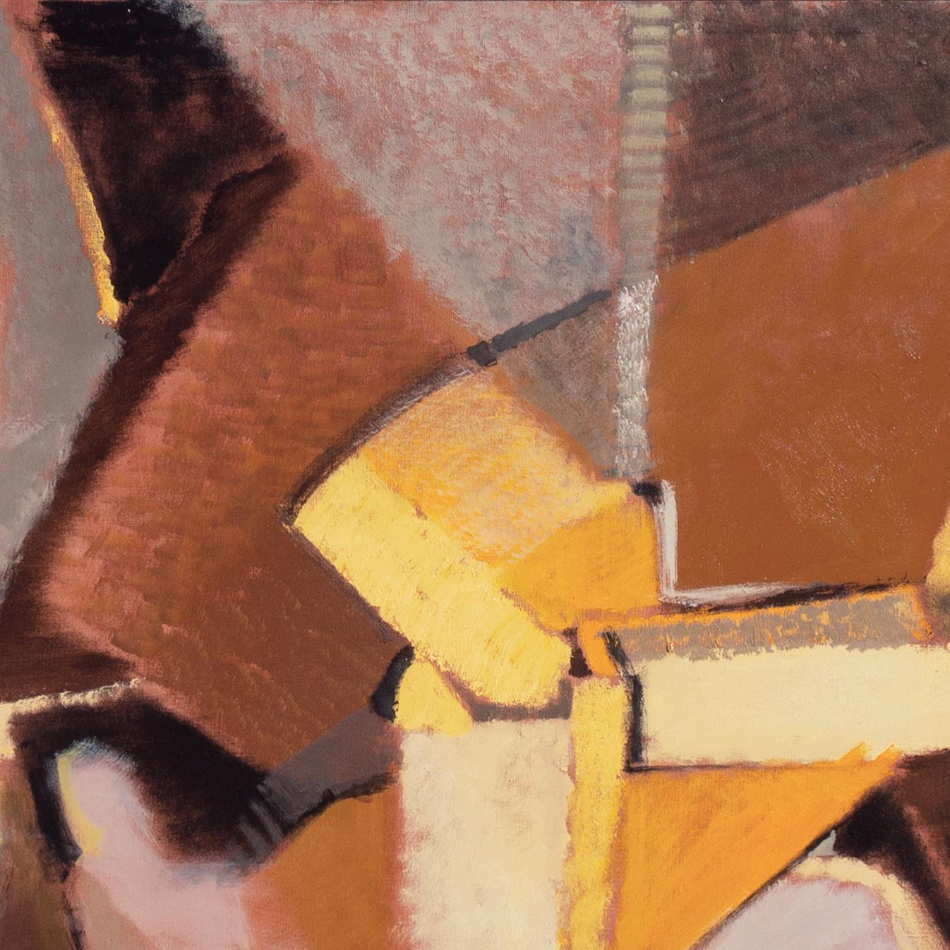 „Abstract in Saffron and Rose“, San Francisco, Bay Area Abstraction, SOMA, SFSFA im Angebot 3