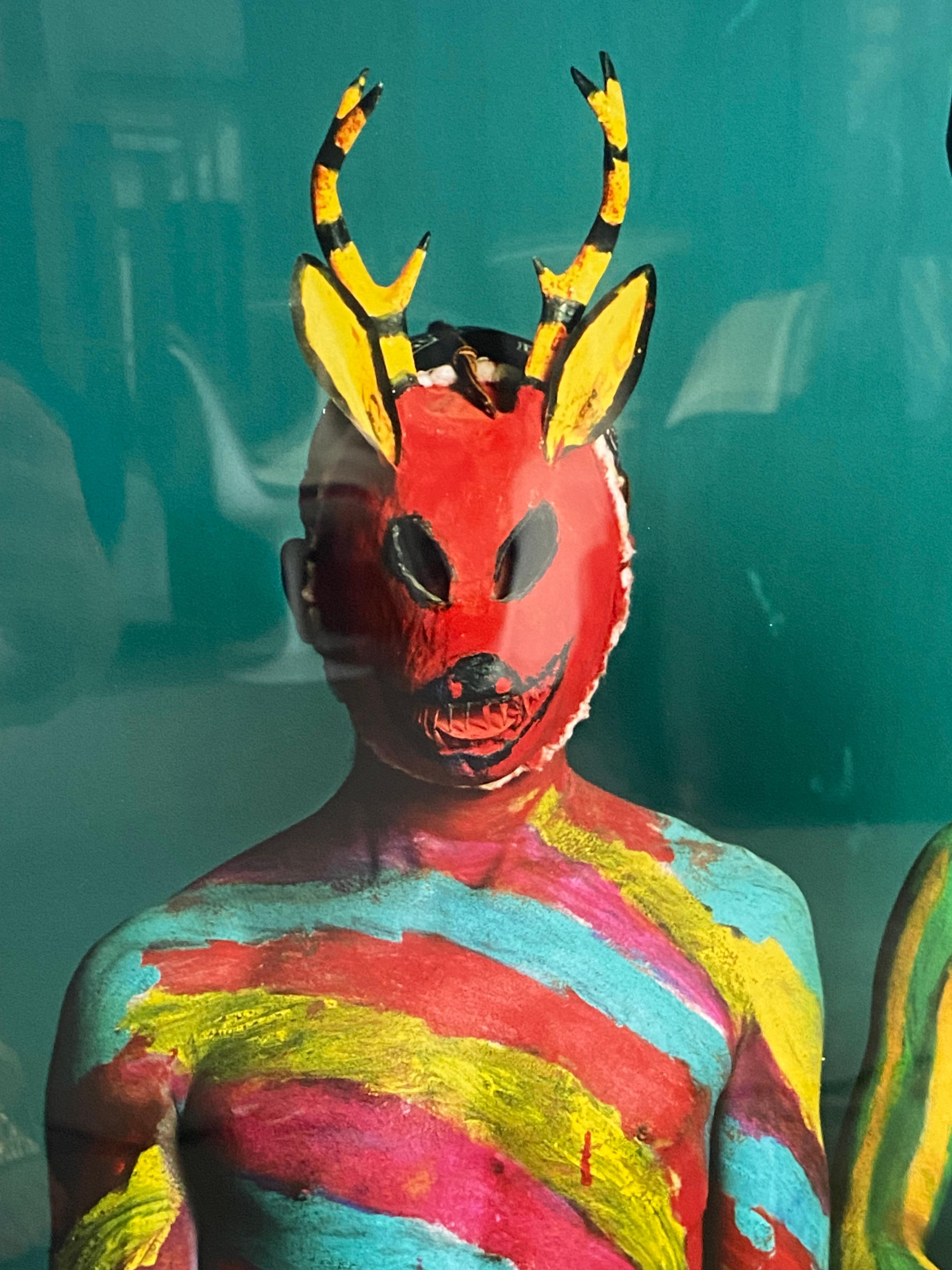 Deer and Bull, Mexico - Contemporary Photograph by Phyllis Galembo