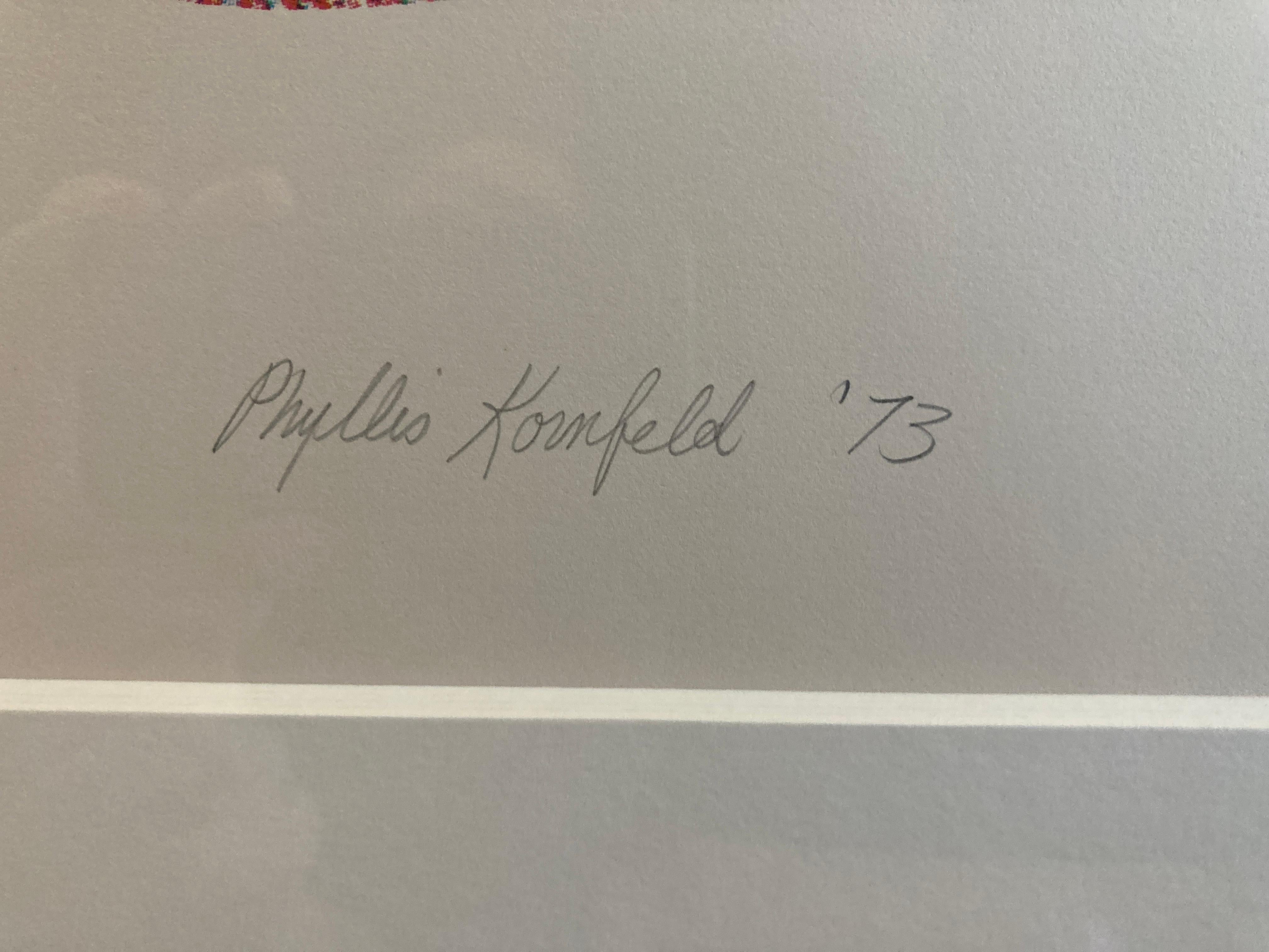 „Felix Culpa“, von Phyllis Kornfeld, Lithographie im Angebot 11