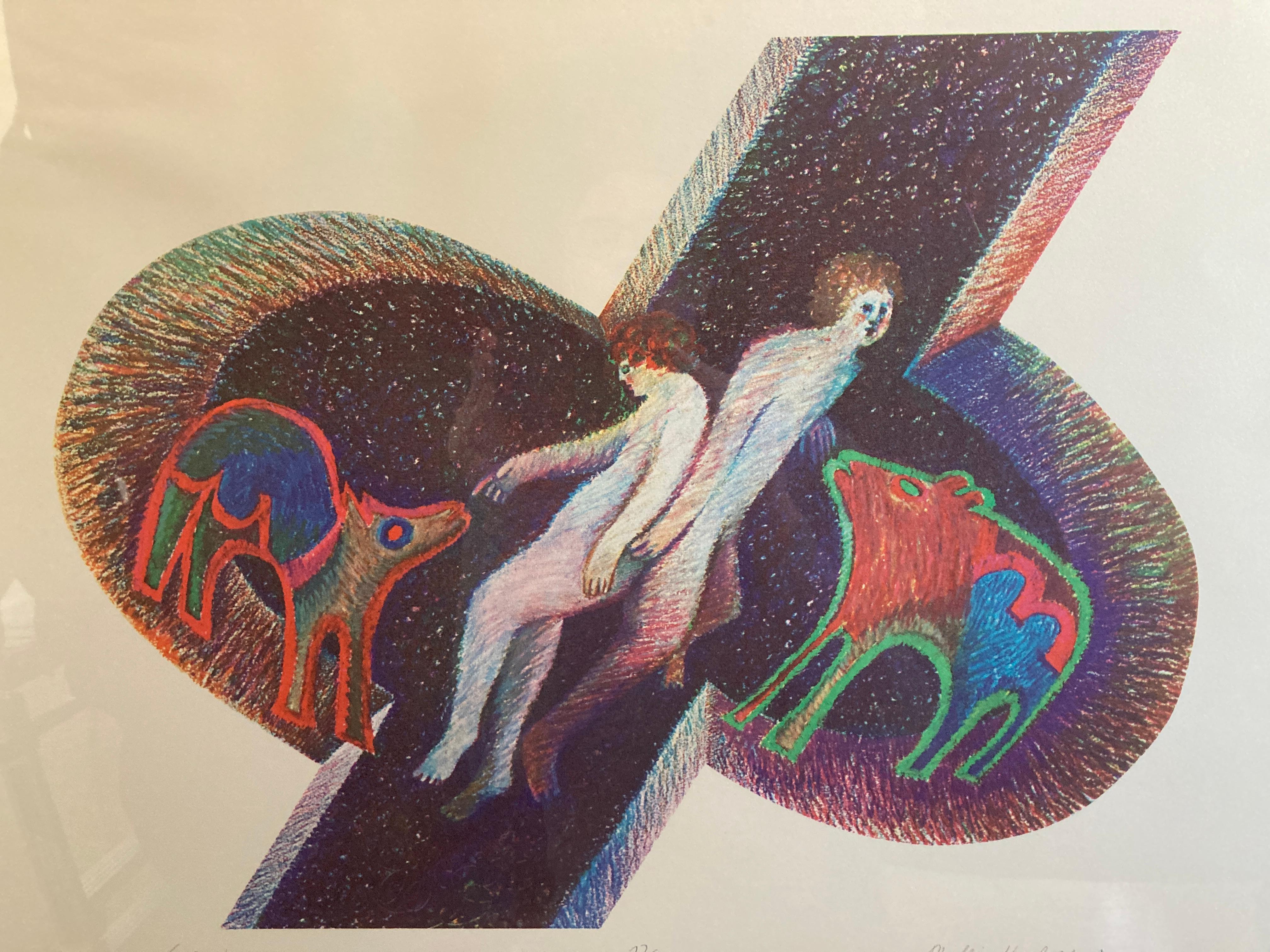 „Felix Culpa“, von Phyllis Kornfeld, Lithographie im Angebot 6