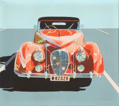 Retro Delahaye, Classic Car Painting by Phyllis Krim