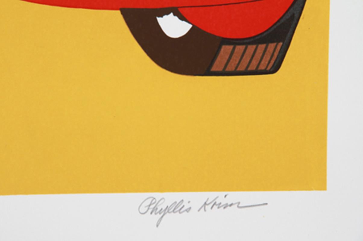 Alfa Romeo, sérigraphie photoréaliste de voiture classique par Phyllis Krim en vente 2