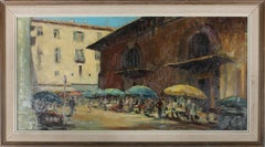 Phyllis Morgans RGI (1911-2001) - 20th Century Oil, Italian Street Market