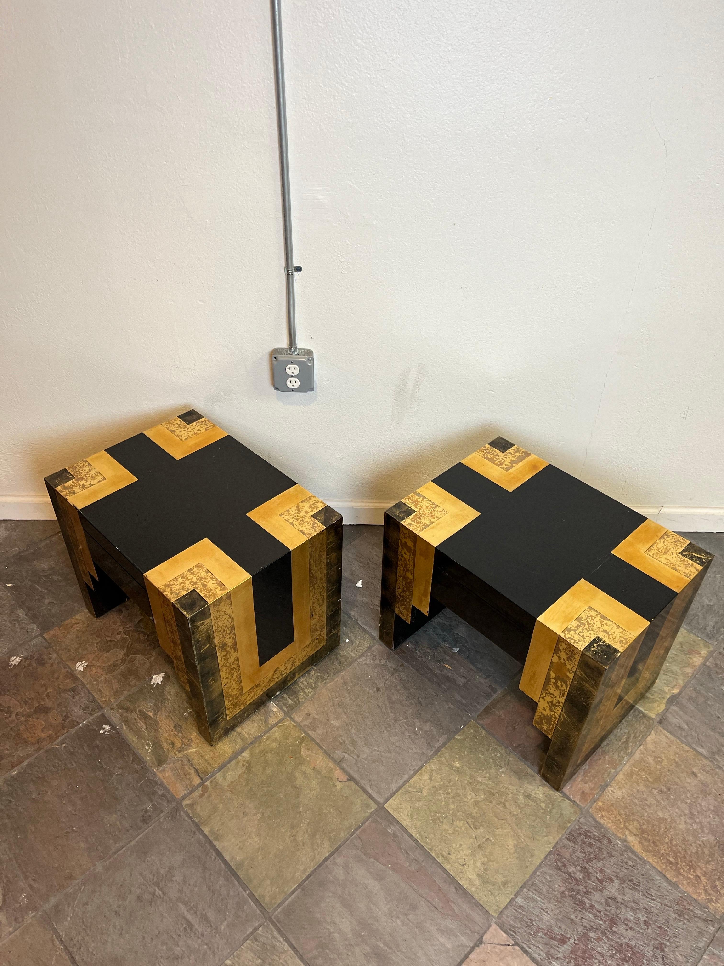 Phyllis Morris Art Deco Lacquer End Tables For Sale 5