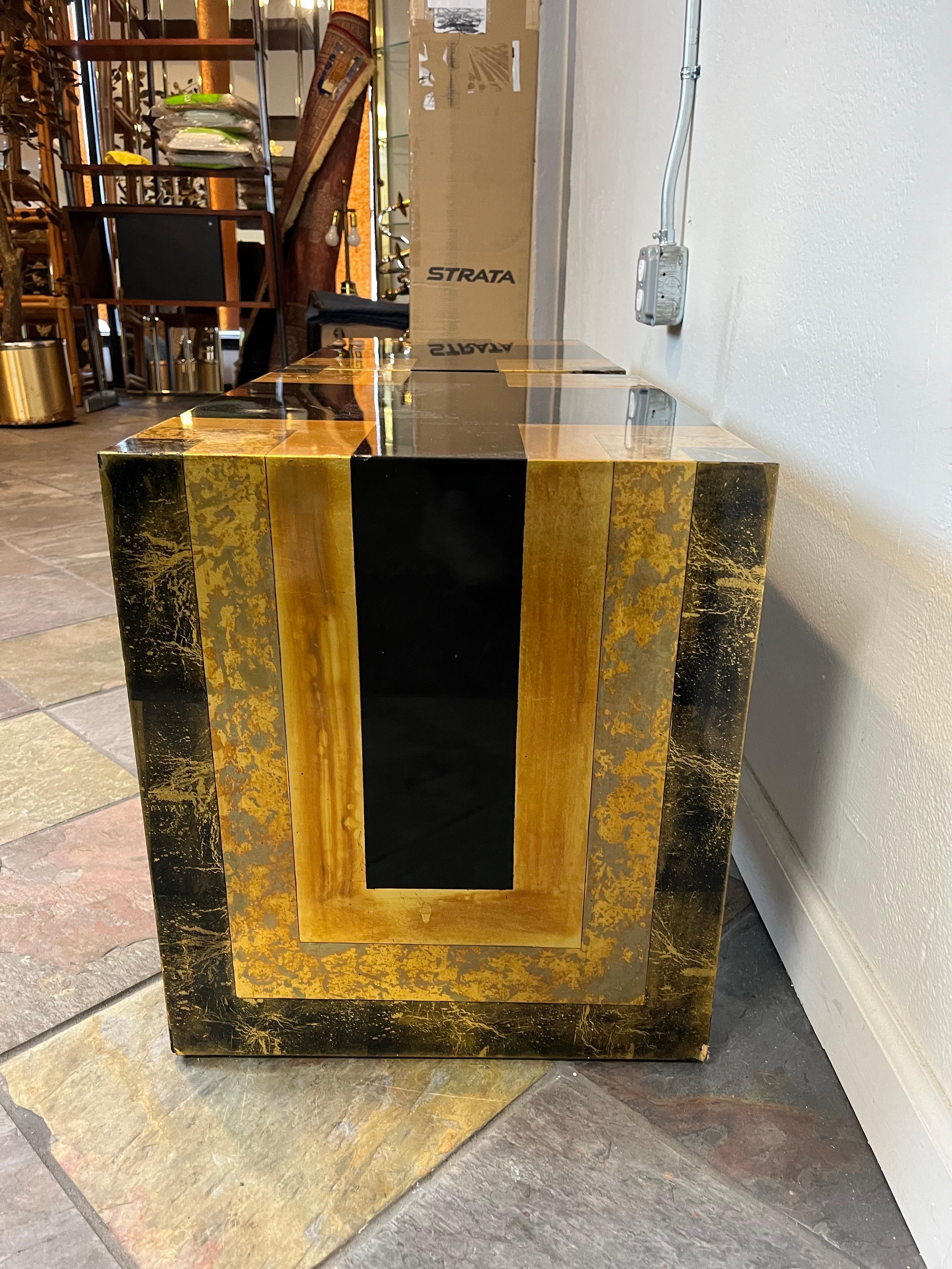 Wood Phyllis Morris Art Deco Lacquer End Tables For Sale