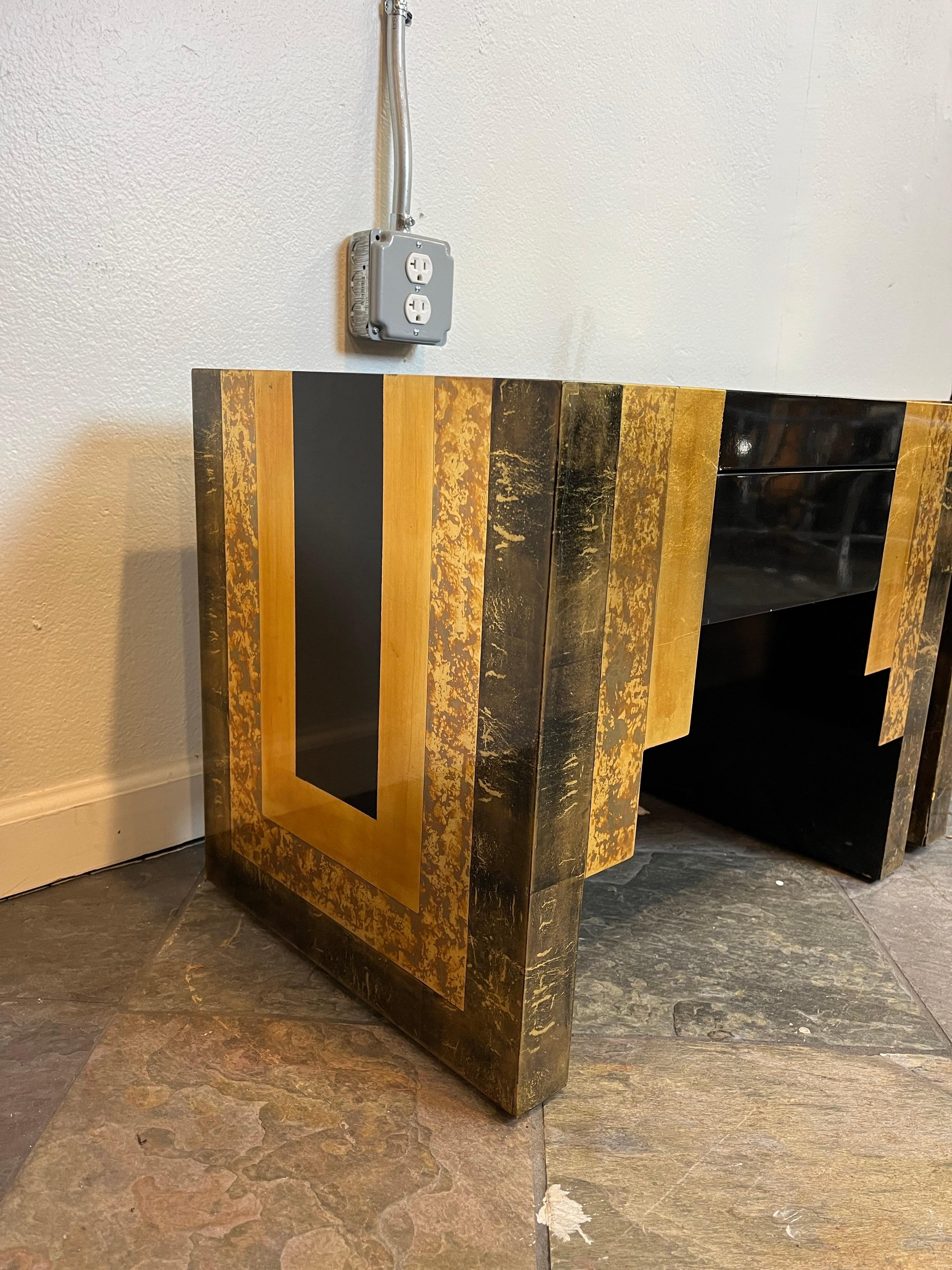 Phyllis Morris Art Deco Lacquer End Tables For Sale 1