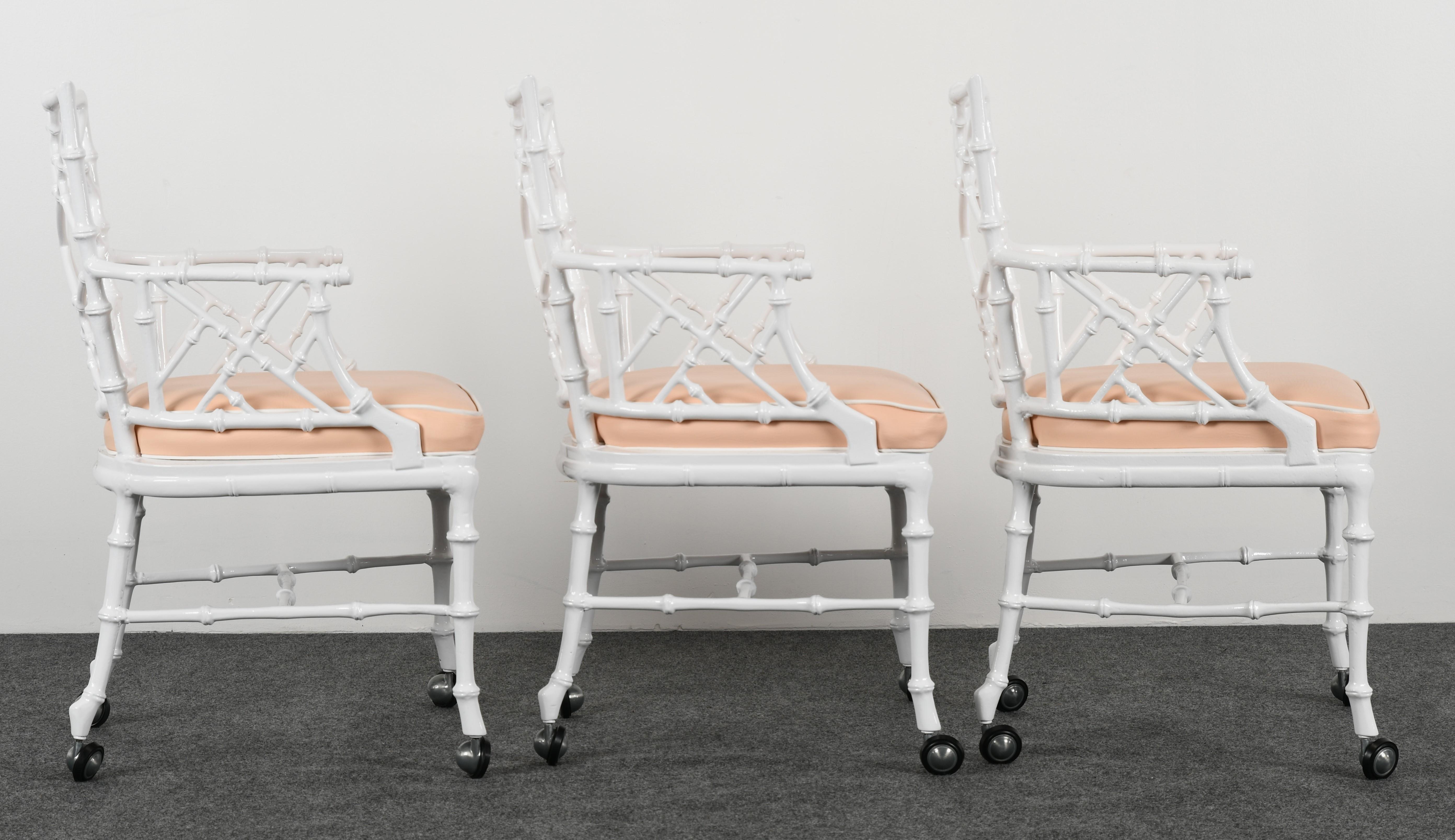 Phyllis Morris Faux Bamboo Patio Set for Kessler Industries, 1960s 2