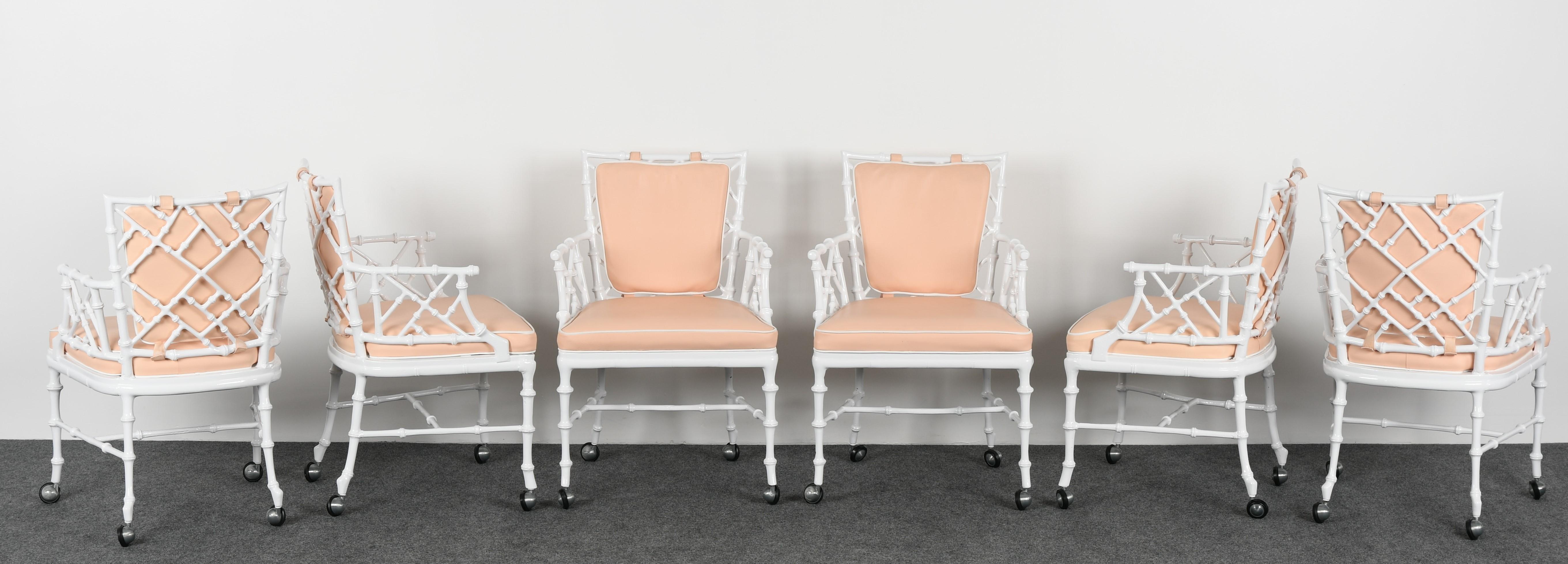 American Phyllis Morris Faux Bamboo Patio Set for Kessler Industries, 1960s
