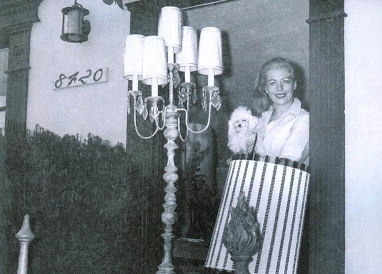 Vintage Hollywood Regency Phyllis Morris Pink Toy Poodle Table Lamp, 1952 3