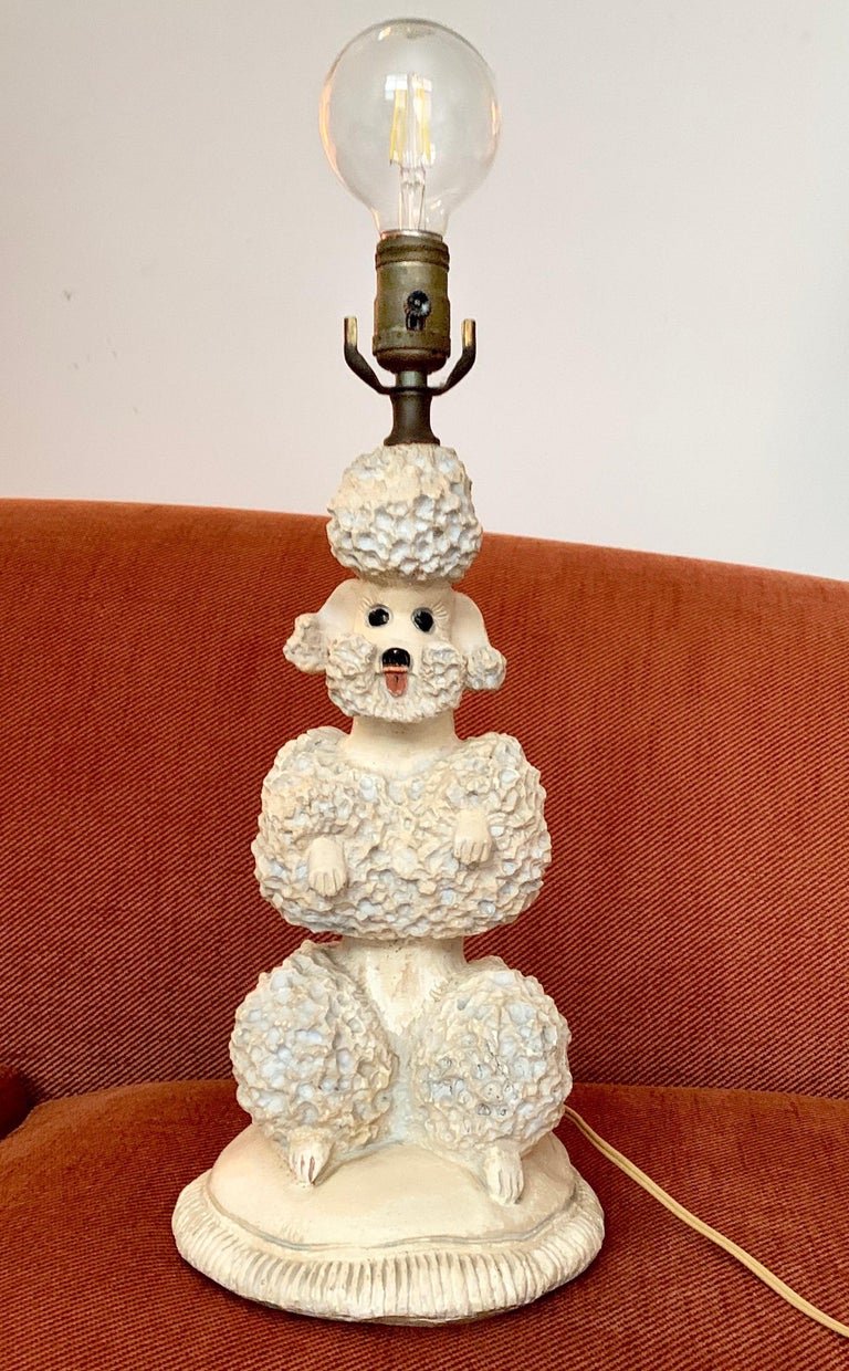 Poodle table lamp new arrivals