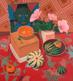 Vintage Still Life with African Purse