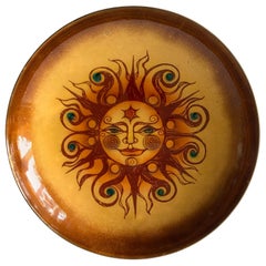 Phyllis Wallen Copper Enamel San Diego Modernist Studio Sun Tray