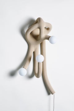 Phylum Limited Edition Sand and Blown Glass Wall Light by Hot Wire Extensions