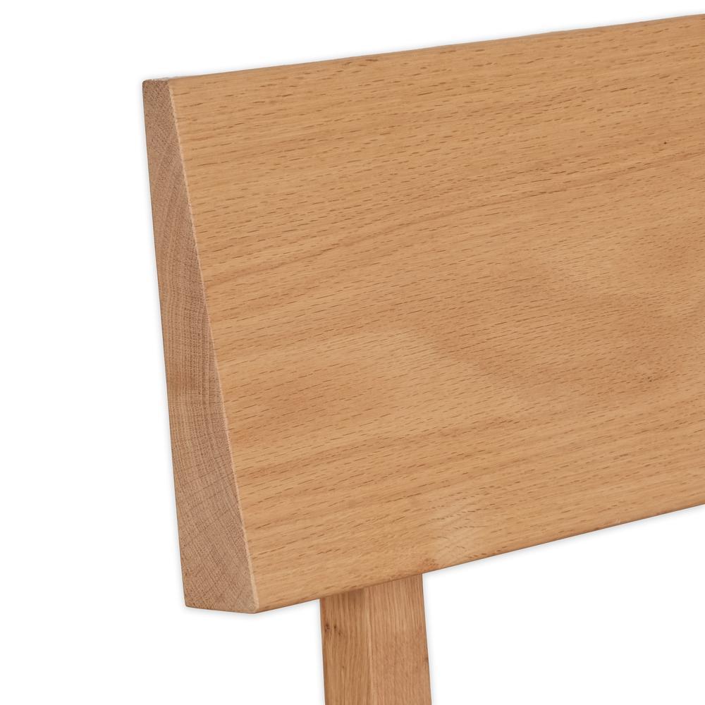 Turkish PI Bench, Oak Backrest, Upholstered Forest For Sale