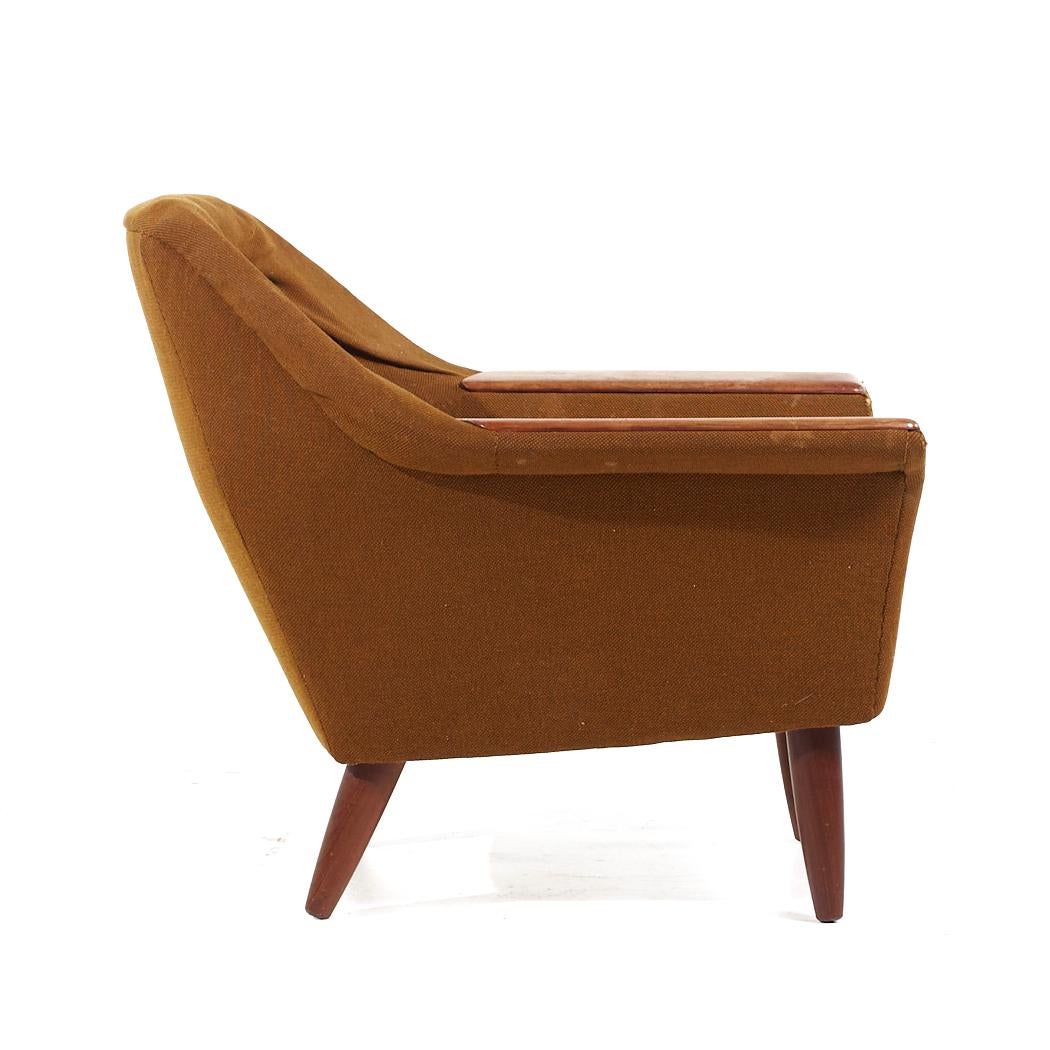 P.I. Langlo Mid Century Norwegian Teak Lounge Chairs - Pair For Sale 4