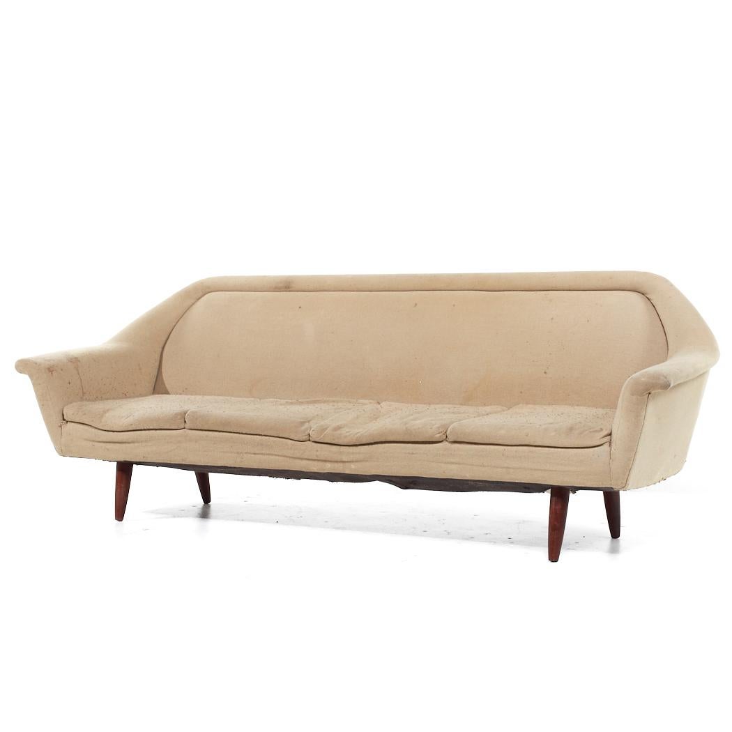 Mid-Century Modern P.I. Langlo Mid Century Norwegian Teak Sofa For Sale