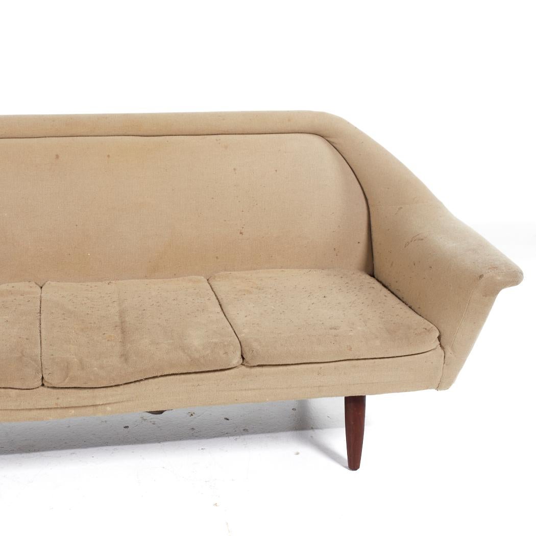 P.I. Langlo Mid Century Norwegian Teak Sofa For Sale 3
