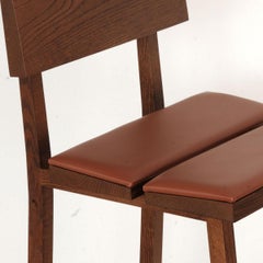 PI Solid Oak Chair – With Backrest and Upholstered Comfort