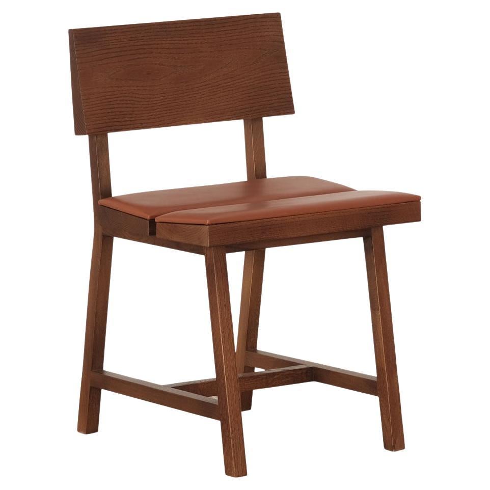 PI Solid Oak Chair – With Backrest and Upholstered Comfort