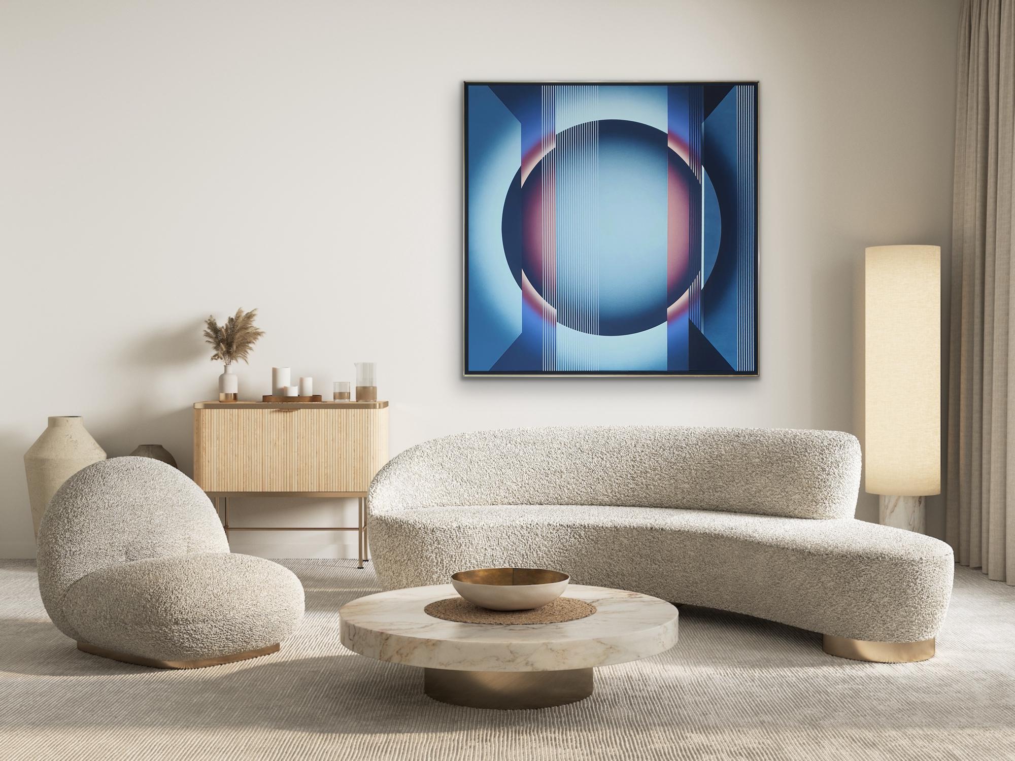 Émanations d'OP ART : O_EM d Blue Rose Black CONTEMPORARY POLISH FEMALE ARTIST 2