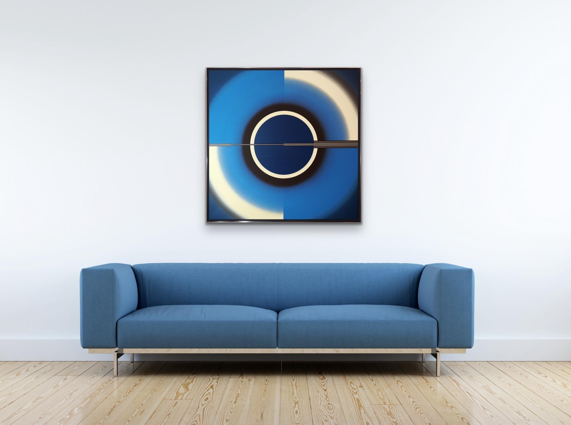 A stunning, contemporary, Op Art painting.
Signed, titled and dated verso.