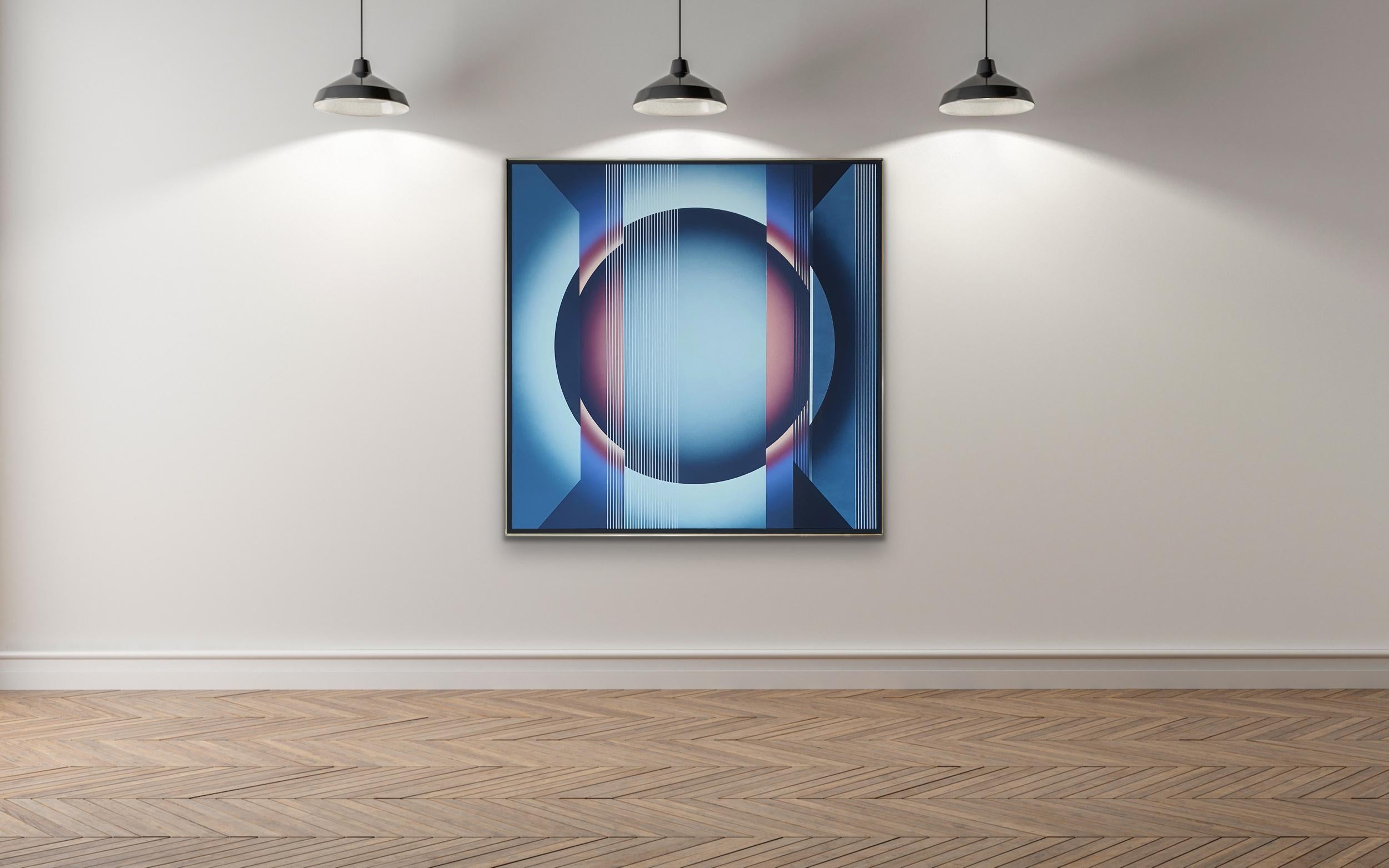 Émanations d'OP ART : O_EM d Blue Rose Black CONTEMPORARY POLISH FEMALE ARTIST 6