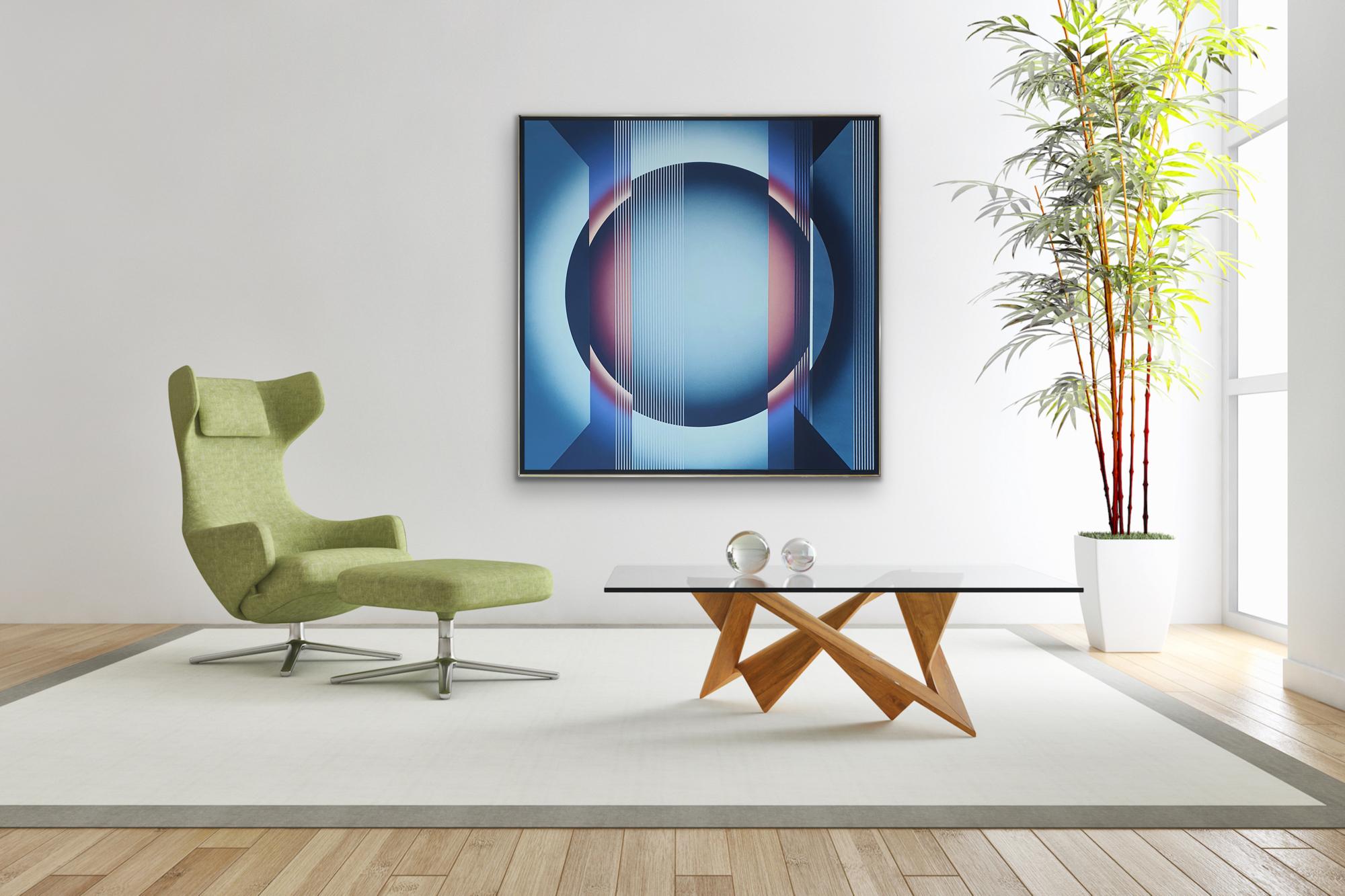 Émanations d'OP ART : O_EM d Blue Rose Black CONTEMPORARY POLISH FEMALE ARTIST 7