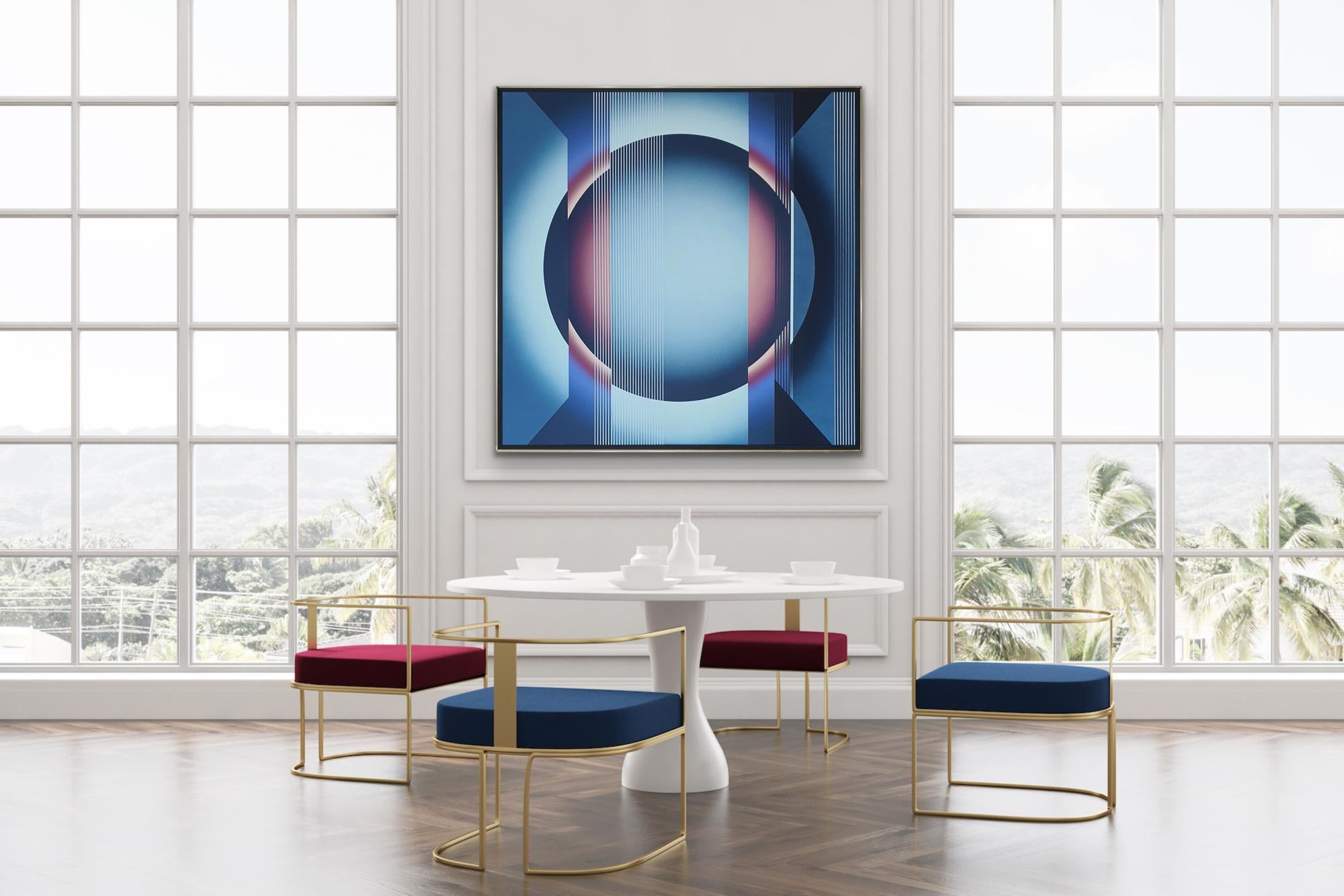 Émanations d'OP ART : O_EM d Blue Rose Black CONTEMPORARY POLISH FEMALE ARTIST 8