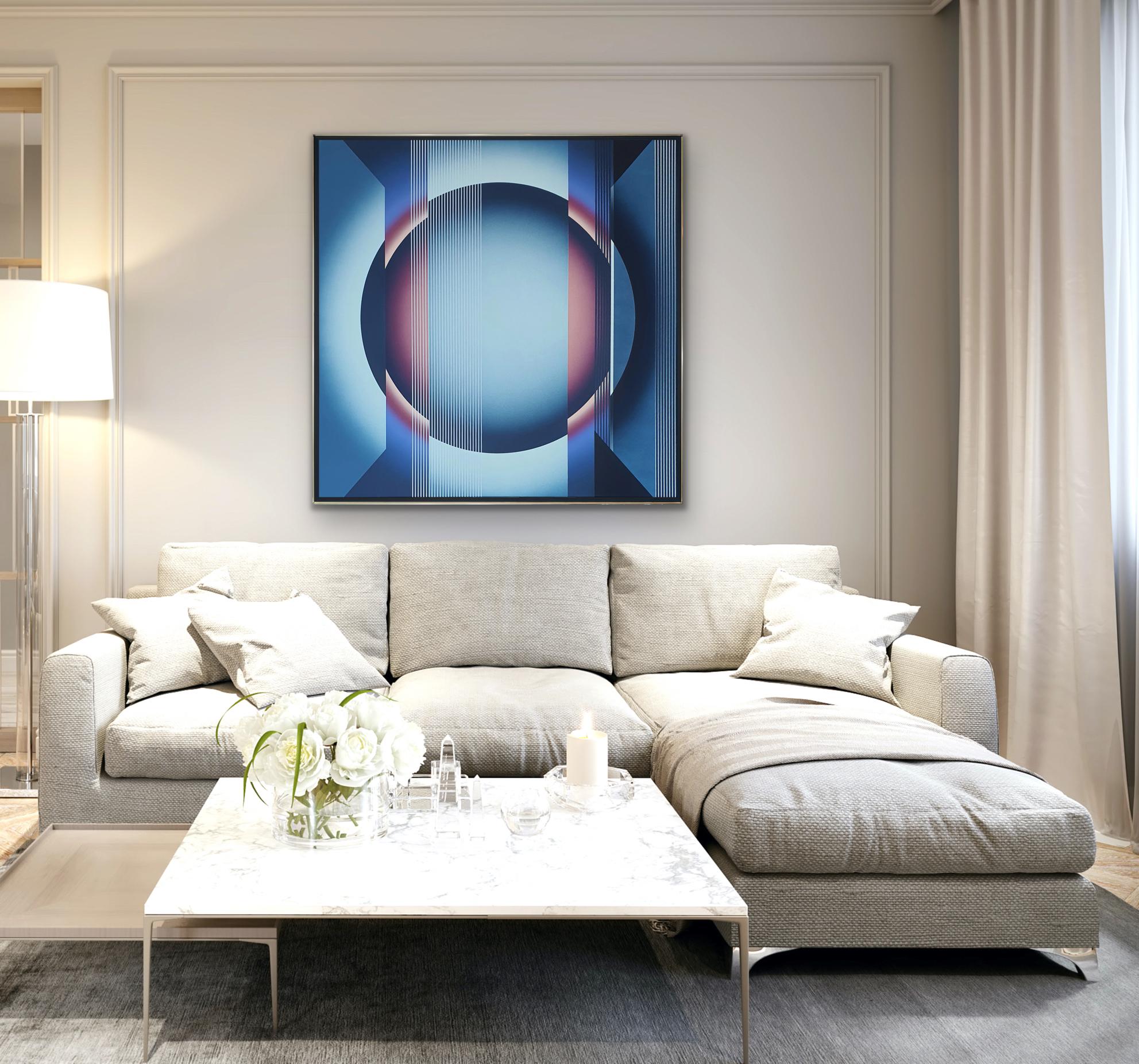 Émanations d'OP ART : O_EM d Blue Rose Black CONTEMPORARY POLISH FEMALE ARTIST 4