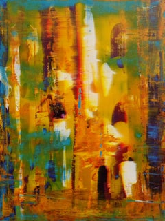 Blur  30" x 40", Painting, Acrylic on Wood Panel