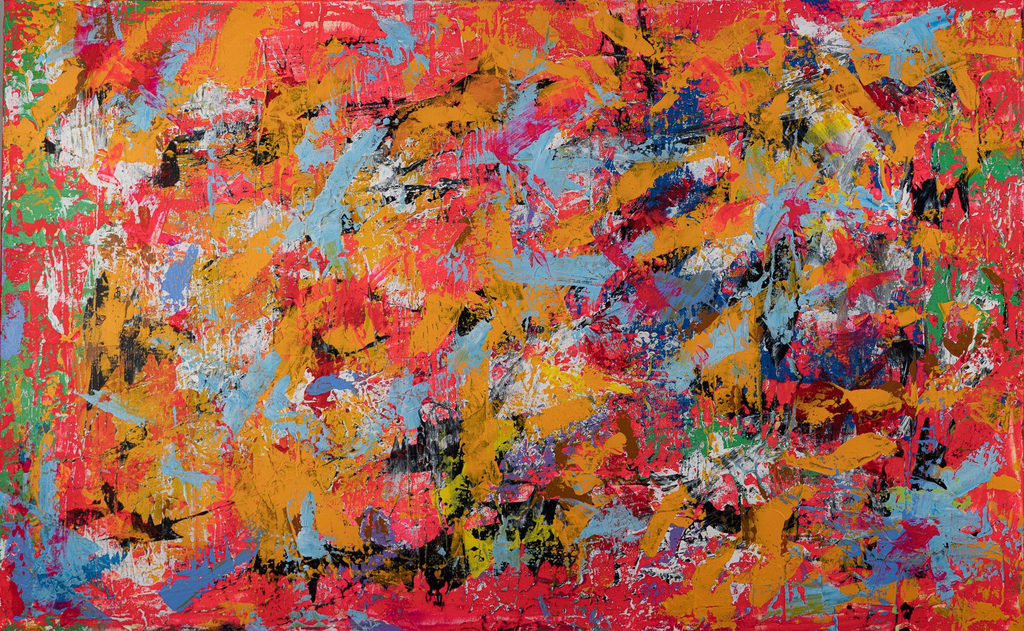 Abstract Painting di Pia & Sean Art - Chi sono veramente  48" x 30", Pittura, Acrilico su tela
