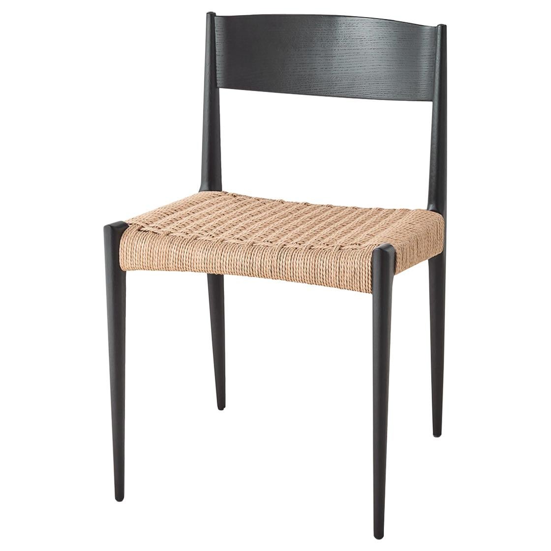 PIA-Stuhl von Poul Cadovius – schwarz lackierte Eiche