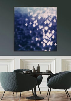 Blue Moon - Color Polaroid Film Photographic Print Framed