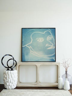 Mozart - Stampa fotografica su pellicola in cianotipia con cornice