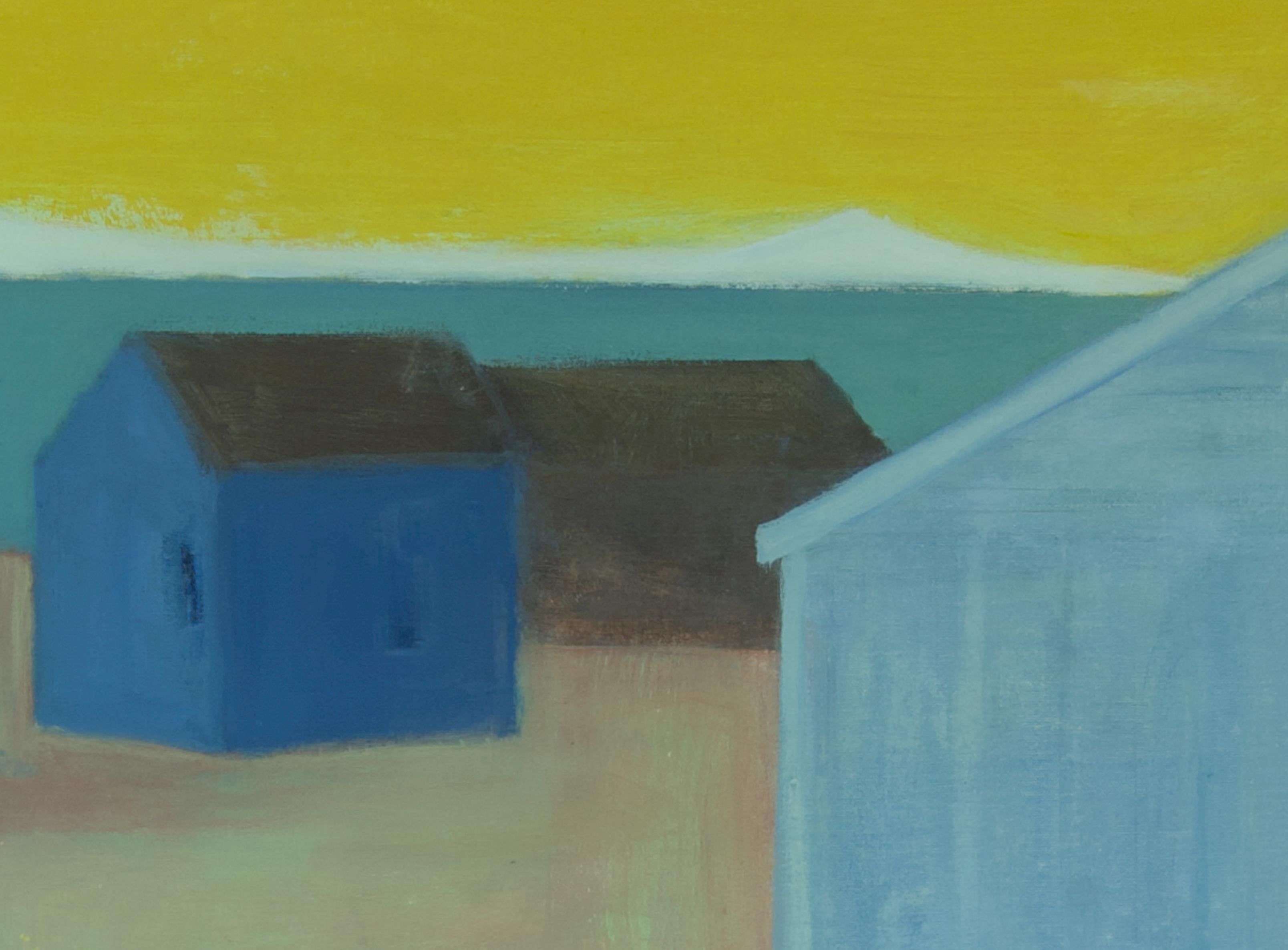 L'indagine, Arcipelago delle Svalbard, Artico, Acrilico su tela, 2020 - Painting Minimalismo di Pia De Girolamo