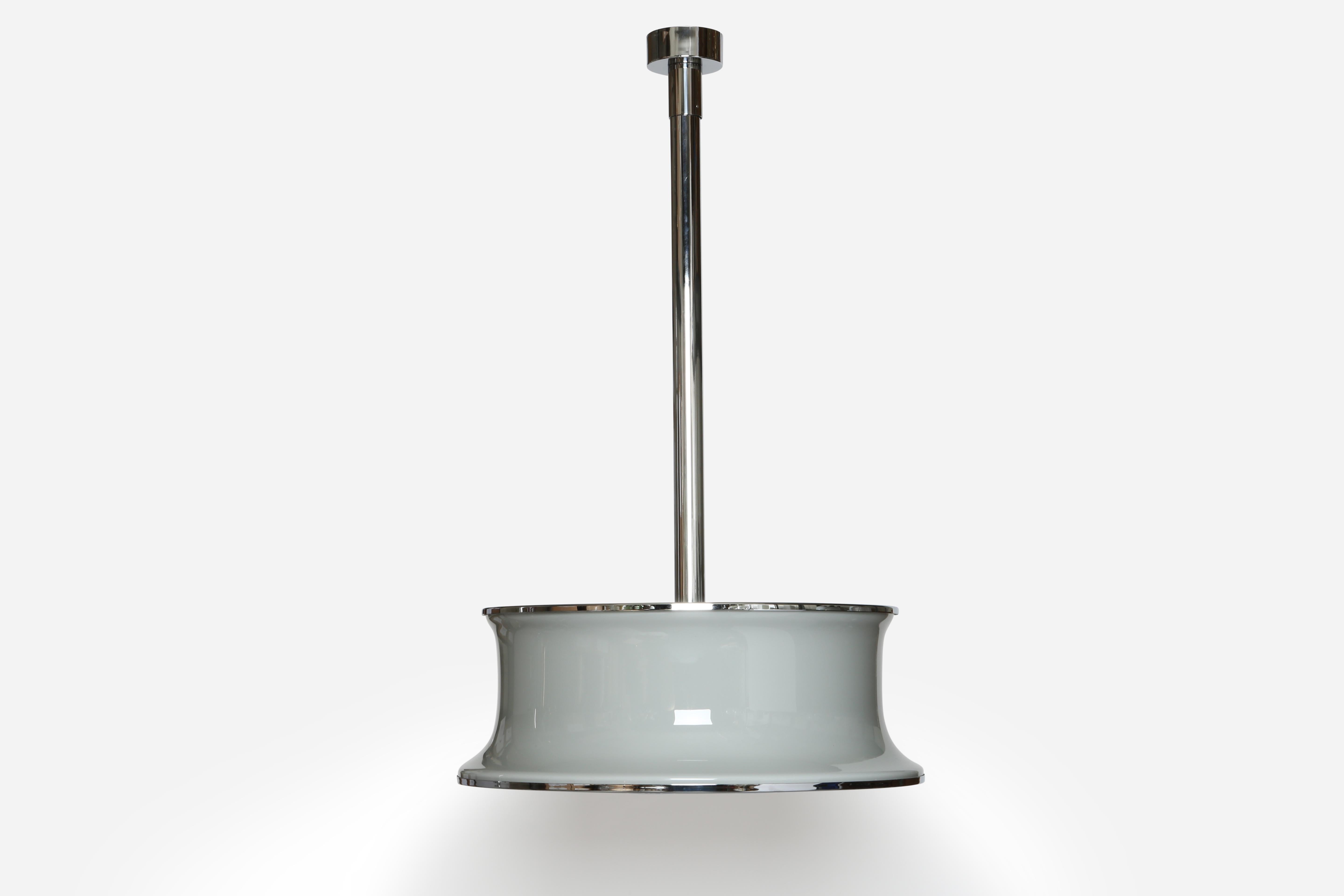 Mid-Century moderno Pia Guidetti Crippa per Lumi, sospensione a soffitto, Italia circa 1960 in vendita