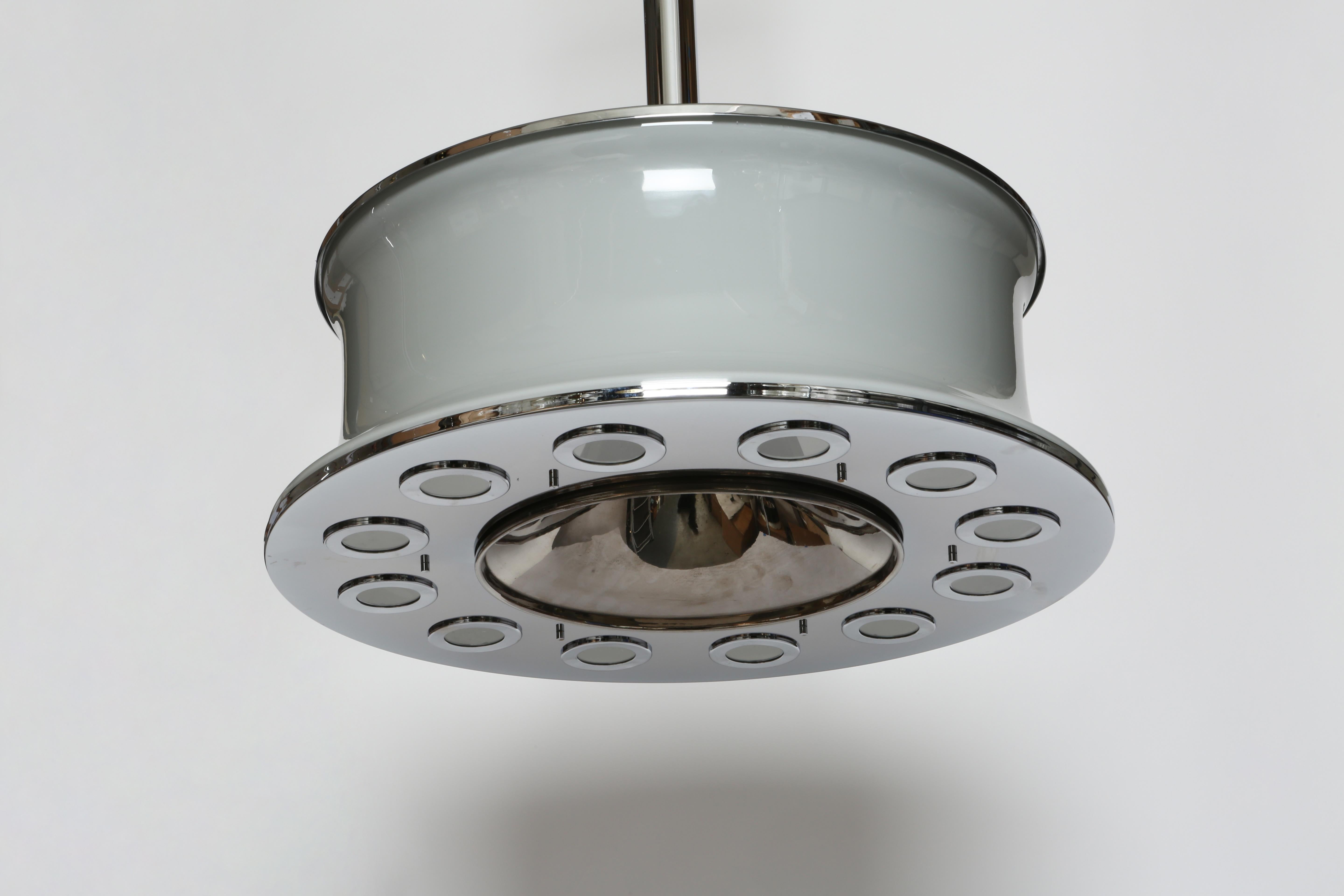Italiano Pia Guidetti Crippa per Lumi, sospensione a soffitto, Italia circa 1960 in vendita