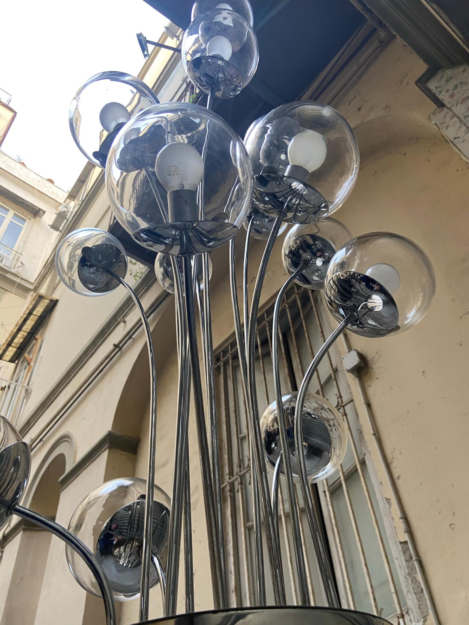 italien Pia Guidetti Crippa pour Lumi Design Mod.1036/15 Lampadaire, Italie, 1970 en vente