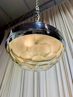 Pia Guidetti Crippa per LUMI Lampada da incasso/parete in vetro sfaccettato e cromo