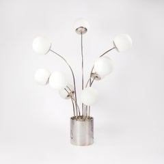 Pia Guidetti Crippa for Lumi Italia Chrome 1970s Table Lamp